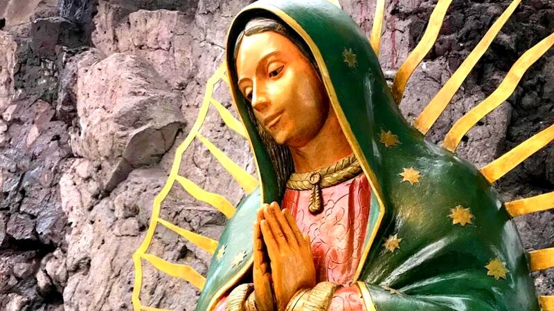 La Virgen de Guadalupe recuperada por el INAH es el único vestigio de arte en pie de las misiones jesuitas de la región de Baja California.