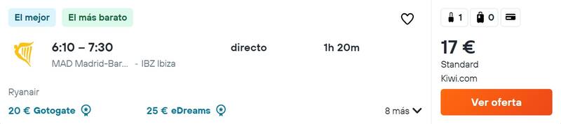 Ibiza es uno de los destinos predilectos para los viajeros durante los puentes en España.