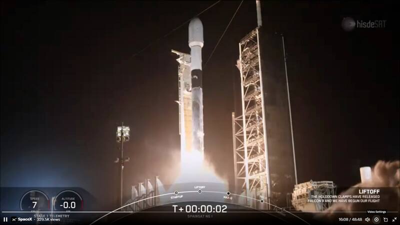 Despega desde Cabo Cañaveral SpainSat NG I, el innovador satélite militar español. Fuente: EFE