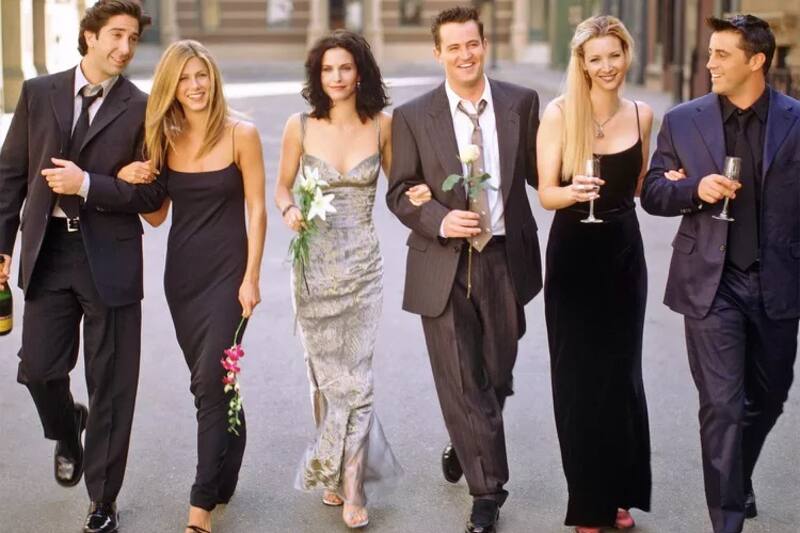 Friends, la inolvidable serie de Matthew Perry. Fuente: archivo