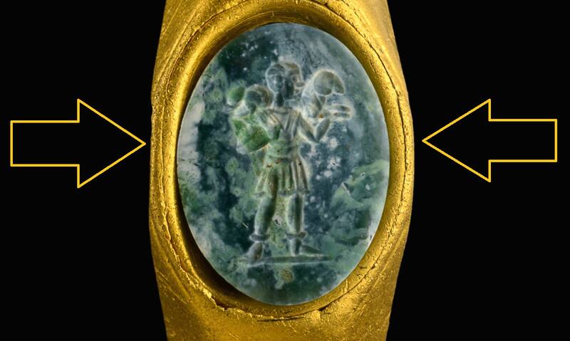 Hallazgo del anillo del buen pastor. Fuente: IAA.