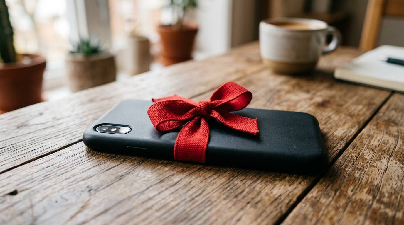 В фен-шуй красная лента на чехле смартфона символизирует защиту и удачу