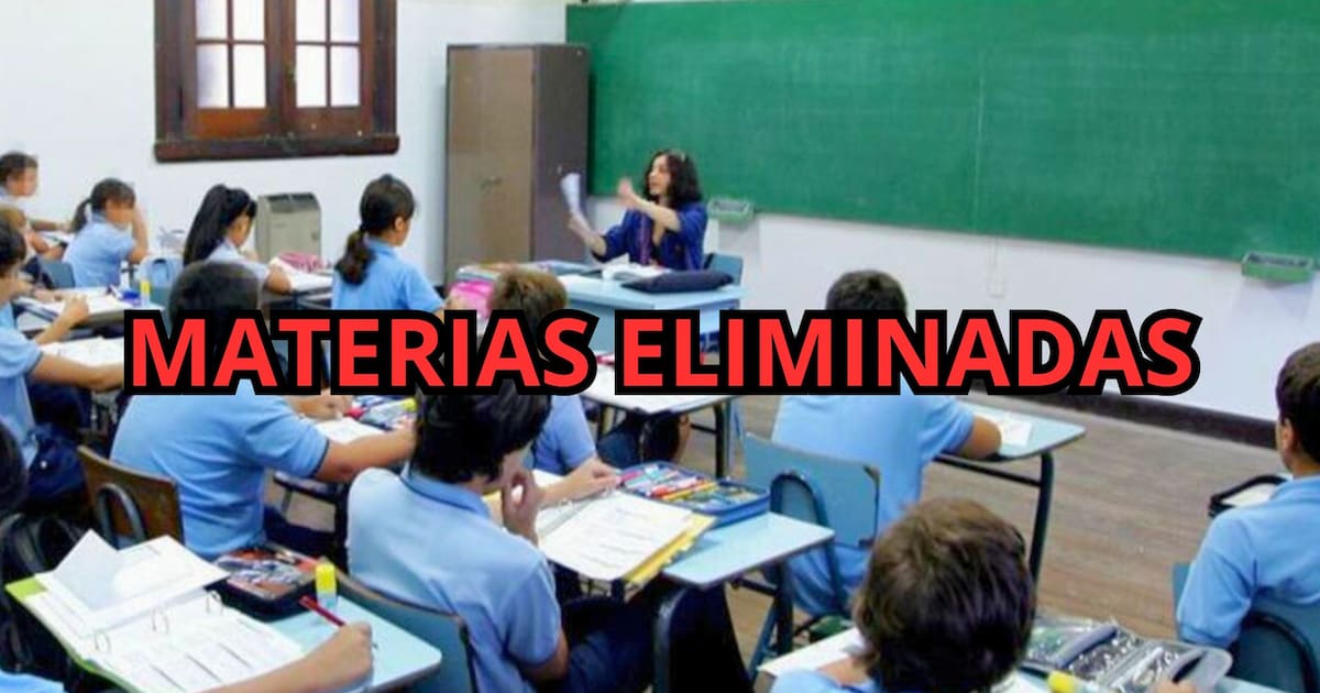 Cambian las escuelas para siempre: el Gobierno eliminó por decreto varias materias clave