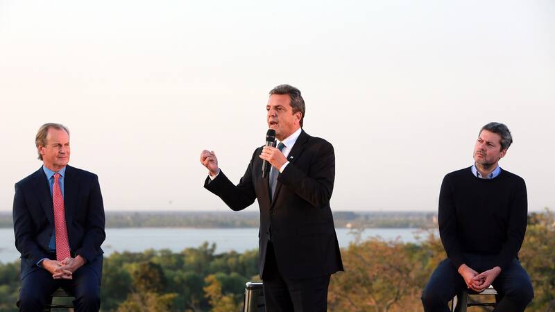 Sergio Massa presentó el PreViaje5 junto a Gustavo Bordet y Matías Lammens