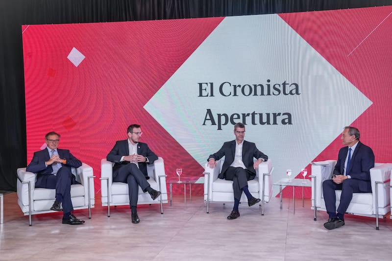 Claudio Cesario, presidente de ABA; Juan Cuattromo, presidente de Banco Provincia; y Federico Elewaut, CEO de Citi Argentina.