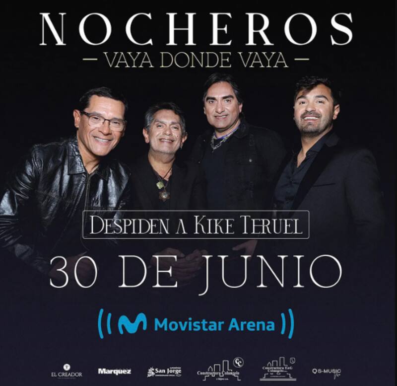 Los Nocheros despedirán a Kike Teruel el 30 de junio.