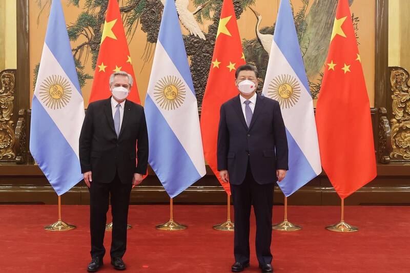 Alberto Fernández y Xi Jinping en el último encuentro bilateral en China