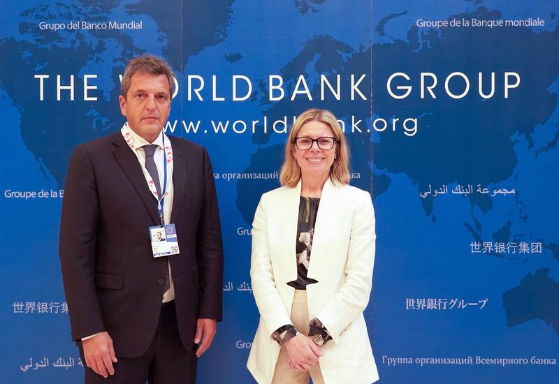 Sergio Massa y Anna Bjerde.