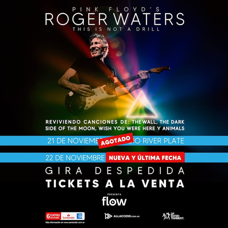Roger Waters agotó la primera fecha, por eso se lanzó un segundo show en River.