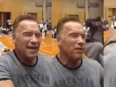 Schwarzenegger recibió una patada voladora en Sudáfrica