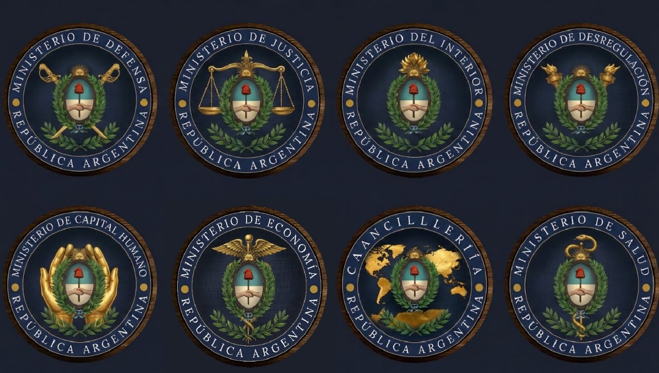 Los nuevos escudos de los ministerios abren la polémica: cómo son y qué les critican