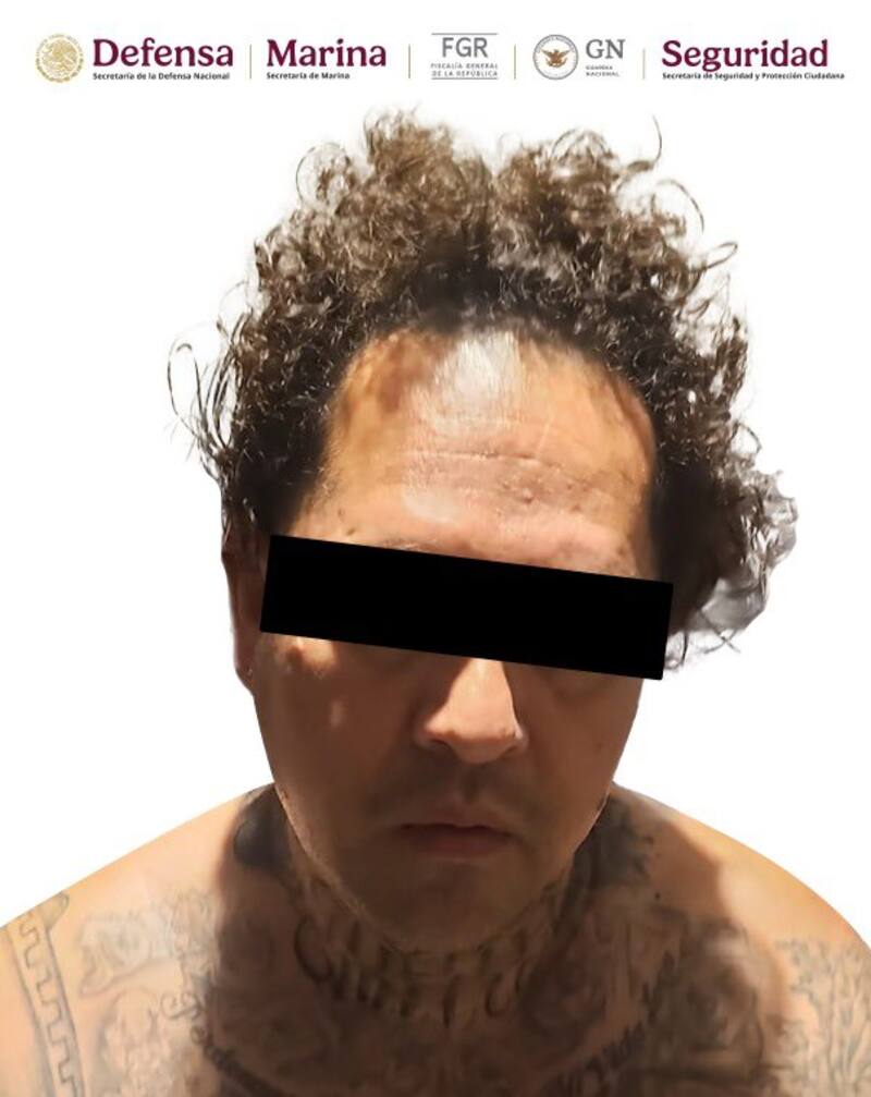 Narcos capturados. Fuente: Gobierno de México.