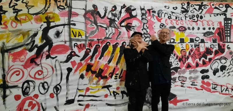 El artista plástico Ricardo Mosner realizó las ilustraciones del disco. (Foto: prensa Tierra del Fuego).