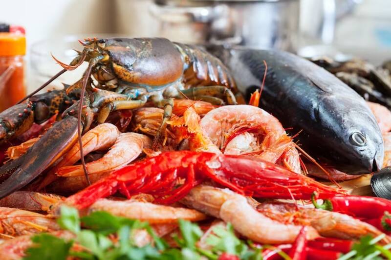Para la mariscada gallega lo ideal es que todos los productos sean frescos para que el sabor sea intenso y aromático. Imagen: Pixabay.