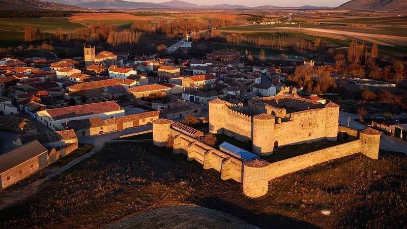 Vista aérea de la localidad de Almenar de Soria.