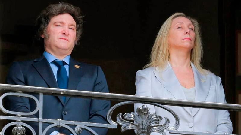 Javier Milei y Karina Milei