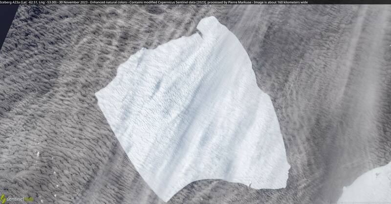 La temperatura del agua en el Atlántico Sur acelerará la desintegración del iceberg A23a (Fuente: Pierre Markuse / Wikimedia Commons)
