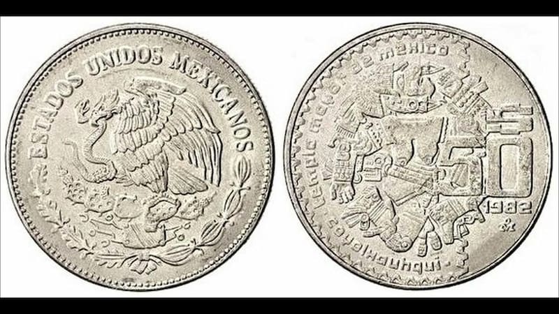Moneda de la diosa Coyolxauhqui. Fuente: archivo