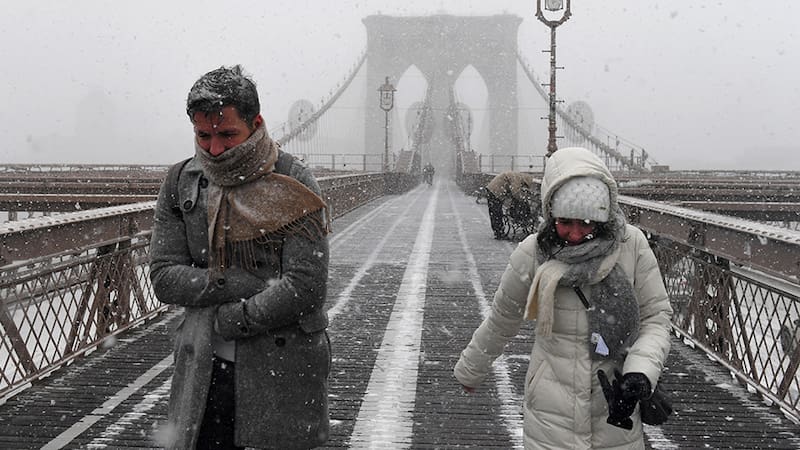 El noreste de Estados Unidos enfrenta una intensa tormenta de nieve que cubrió áreas extensas desde Nueva York hasta las proximidades de los lagos Erie y Ontario. Fuente: archivo.