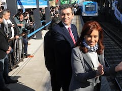 Cristina presentó las nuevas formaciones del tren Sarmiento y se mostró con Randazzo