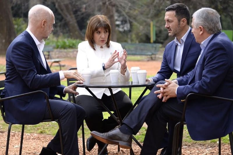 Patricia Bullrich y Luis Petri se reunieron con Horacio Rodríguez Larreta y Gerardo Morales