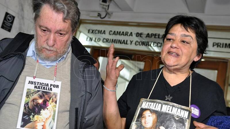 Gustavo Melmann y Laura Calampuca, padre y madre de Natalia. (Foto: Télam).