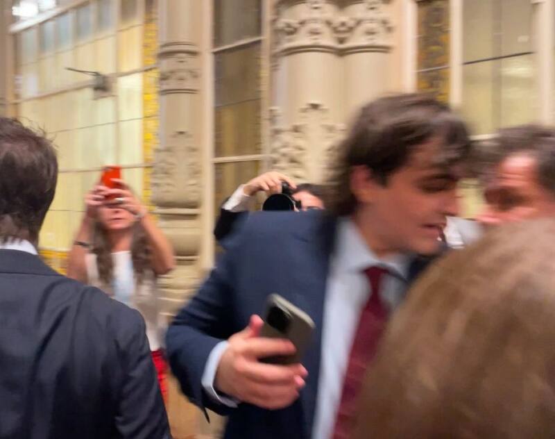 Fran Fijap el día en el que sucedió el altercado entre Santiago Caputo y Facundo Manes