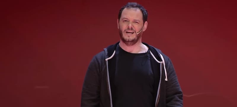 Reidel, durante una exposición en TedxRío de la Plata