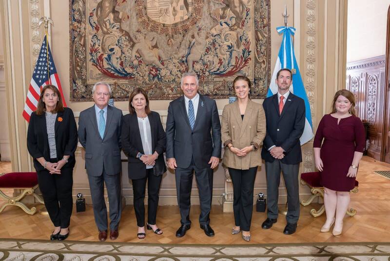 Bullrich con el embajador Marc Stanley de Estados Unidos