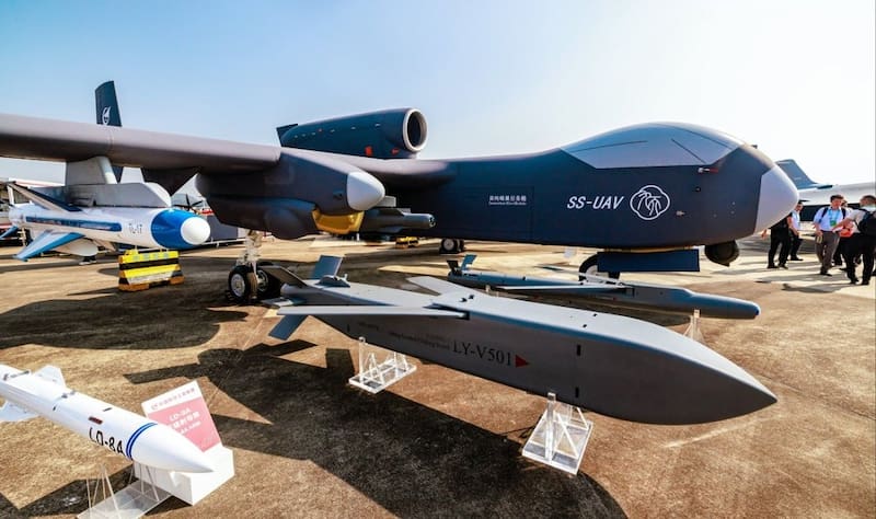 La poderosa aeronave no tripulada Jiu Tian ya fue exhibida en el show aéreo de Zhuhai a fines de 2024.