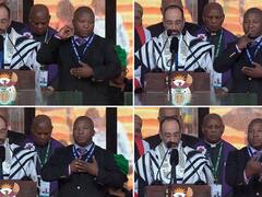 El traductor para sordos del funeral de Mandela no acertó una sola seña: dijo que fue un brote esquizofrénico