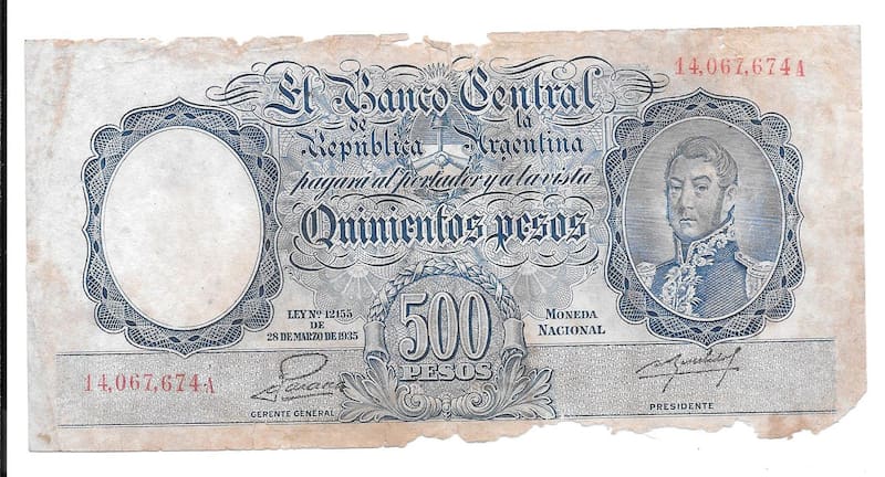 Este es el billete argentino más caro del mundo.