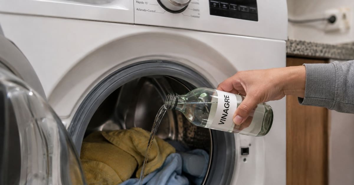 Poner Poner vinagre en la lavadora: para qué sirve y por qué se recomienda
