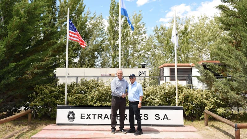 Alejandro Bulgheroni le mostró a Marc Stanley los "secretos" de la "joya" que exporta a los Estados Unidos