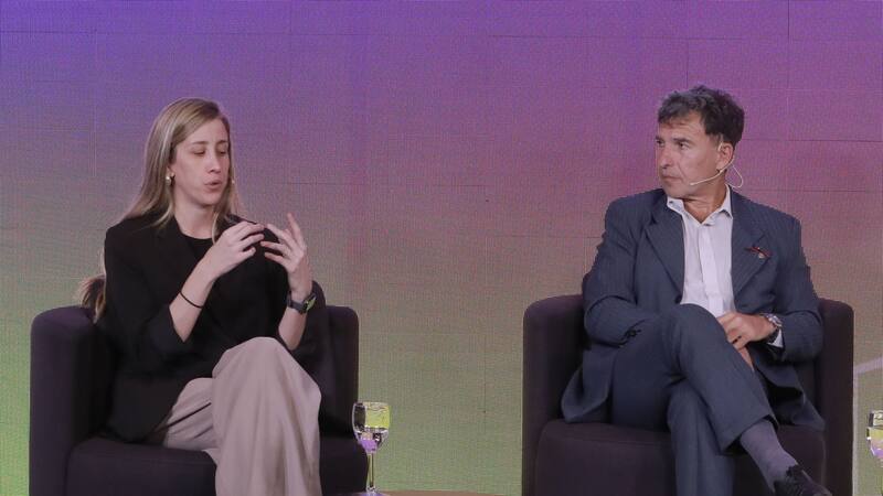 María José del Boca (BYMA) y José Dapena (Ucema)