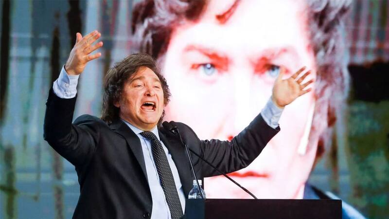 Javier Milei encara la última fase de su campaña presidencial. (Télam)