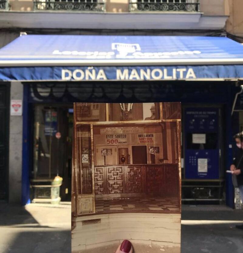 El local, un emblema de Madrid. (Foto: Instagram - @loteriamanolita).