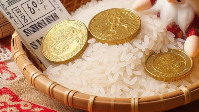 Rituales con arroz, canela y monedas para atraer el amor. Fuente: Bing AI.