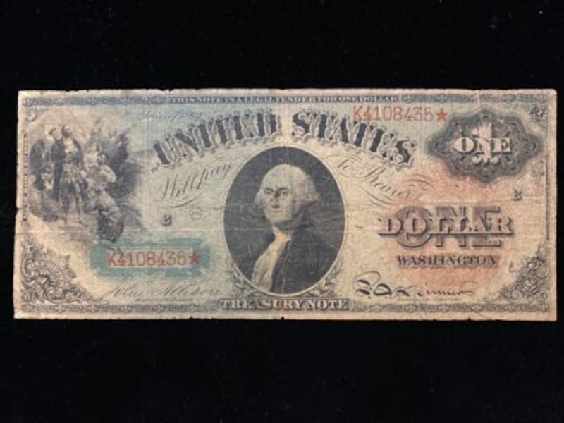 El "Rainbow Note", de 1869, fue vendido en subasta por más de USD 2 millones en 2019. (Imagen: archivo)