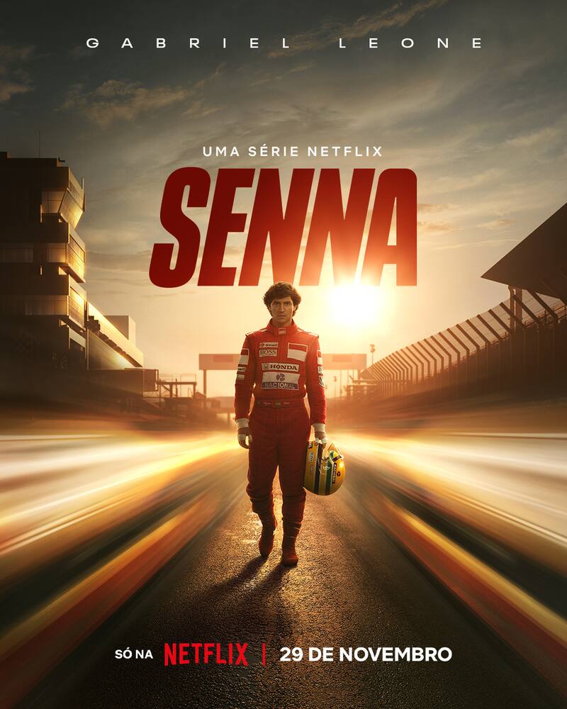 Afiche oficial de la serie "Senna" (Fuente: Netflix)