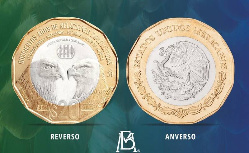 La moneda de 20 pesos que se ofrece a 750,000 en Mercado Libre. Foto: Banxico.