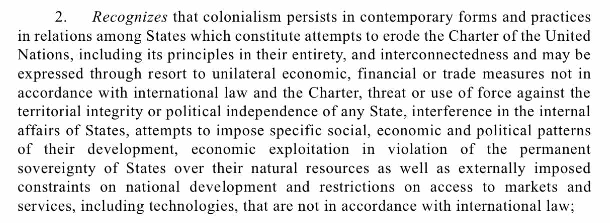 Colonialismo - ONU
