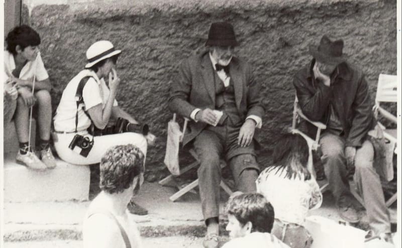 Un detrás de escena del rodaje de Indiana Jones y la última cruzada (Fuente: Wikimedia Commons)