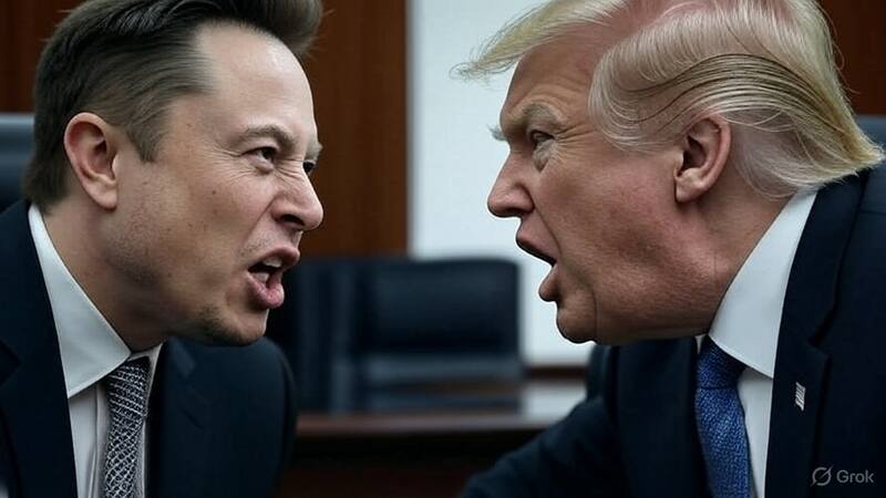 La disputa entre Elon Musk y Donald Trump trajo consecuencias negativas (Fuente: archivo).