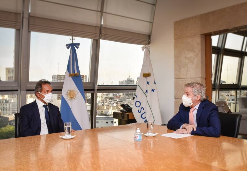 Solá y Scioli se encontrarán en Río de Janeiro con el canciller brasileño.