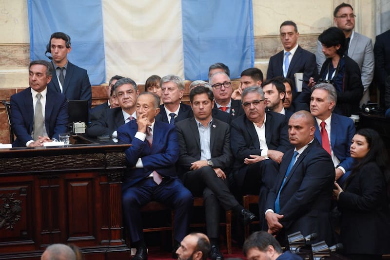 Axel Kicillof fue uno de los doce gobernadores que participaron en la Asamblea Legislativa