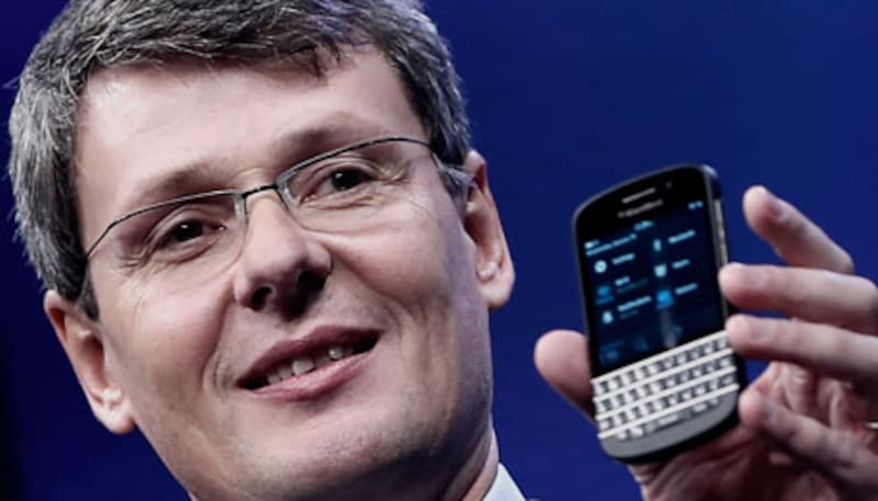 Thorsten Heins reemplazó a la dupla Lazaridis-Balsillie, pero se fue de la empresa a fines de 2013.