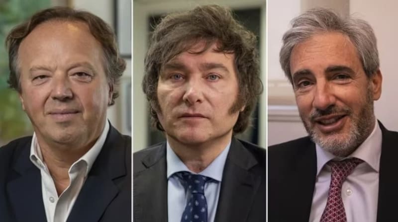 Los asesores económicos-financieros de Javier Milei, Juan Nápoli y Darío Epstein.