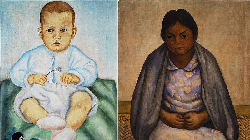 Frida Kahlo - Retrato de Isolda Pinedo Kahlo / Diego Rivera Retrato de Juanita