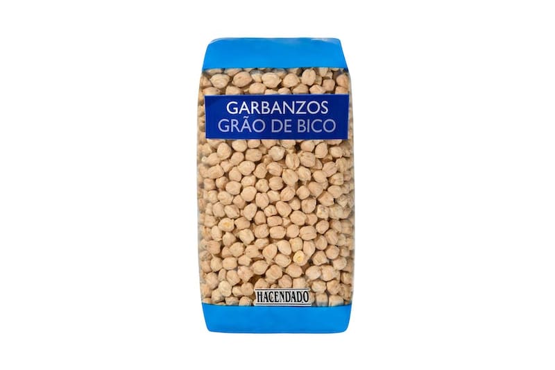 Los garbanzos son ticos en fibra y en folatos (Fuente: Mercadona)